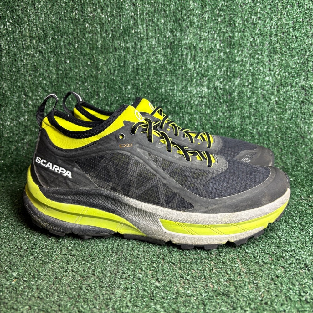 Scarpa Golden Gate ATR Trail Running Gorp Sneaker Black Yellow Men 8.5 Women 9.5